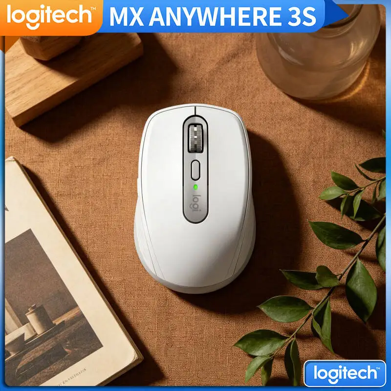 Wireless MX Anywhere 3S - 8K DPI, Compact Durable Build, Silent Click, Ideal for Stock Room & Office Use