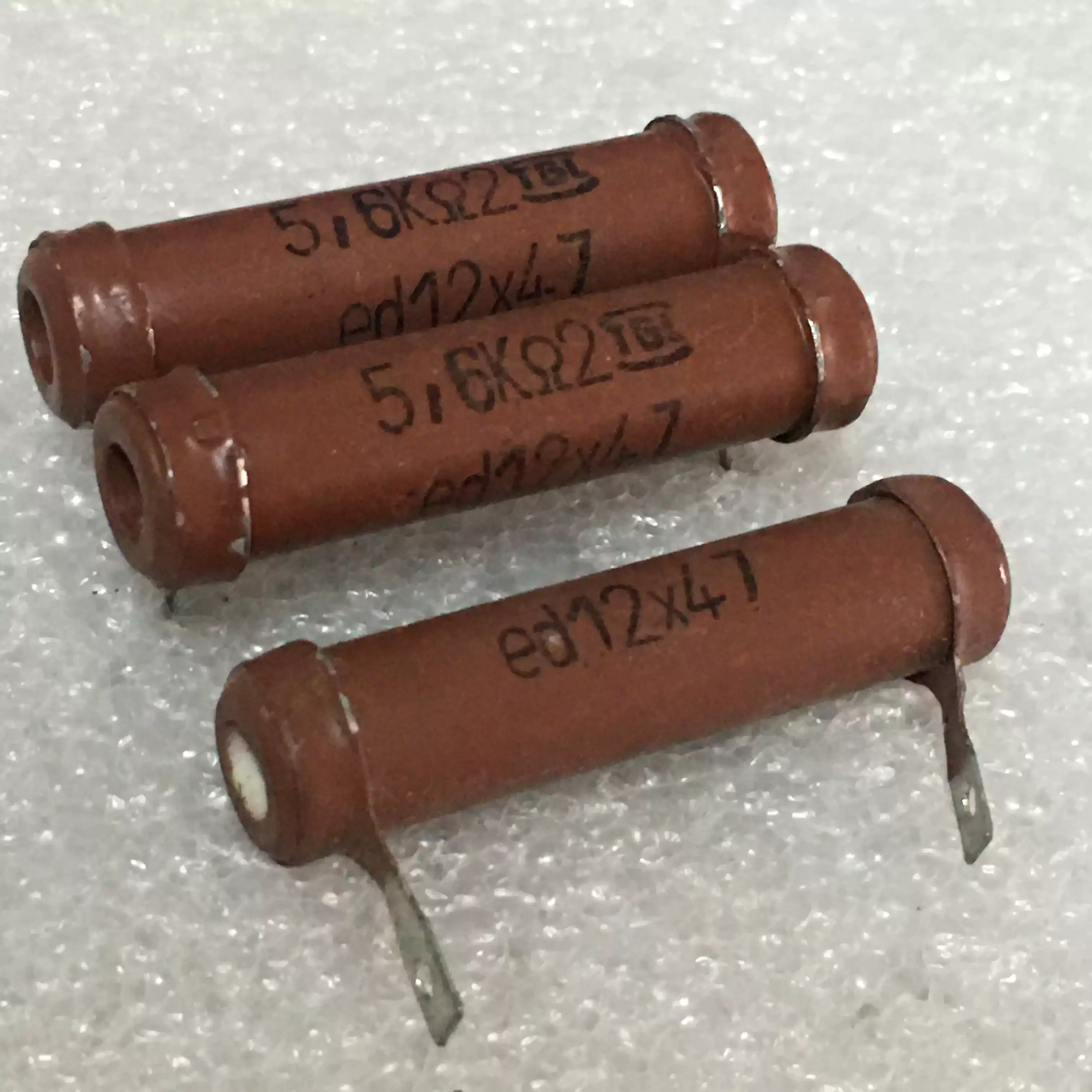 3PCS New American TGL 5.62K 10W 5.6K2 Euro high-power audio ceramic hollow wound resistor