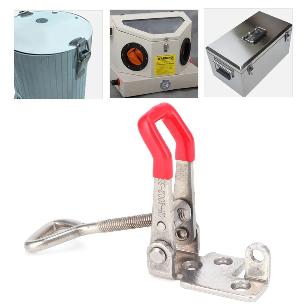 Tool Stainless Steel Toggle Clamp Adjustable 23*142mm Toggle Latch Clamp Toggle Latch Catch Door