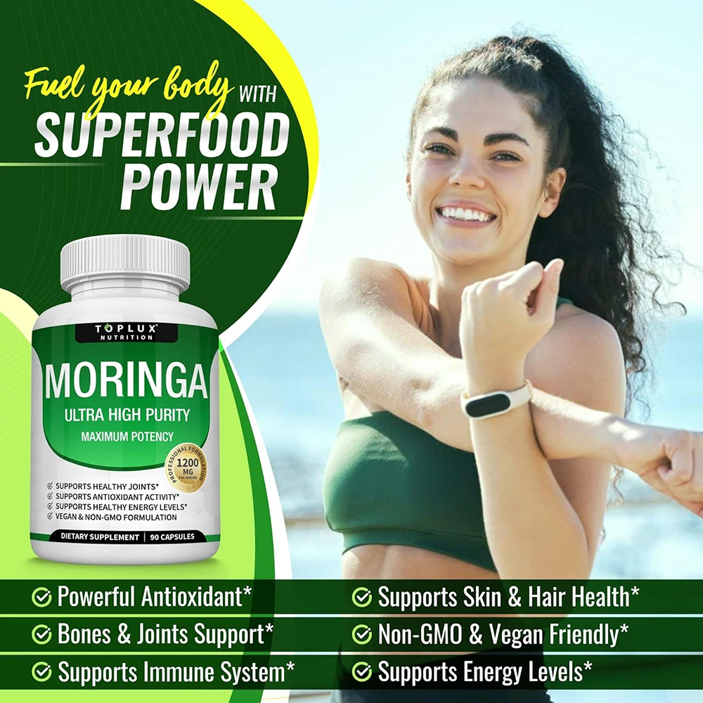 Moringa-capsules 1200 mg - Puu - Moringa Leaf Powder recensie en prijs