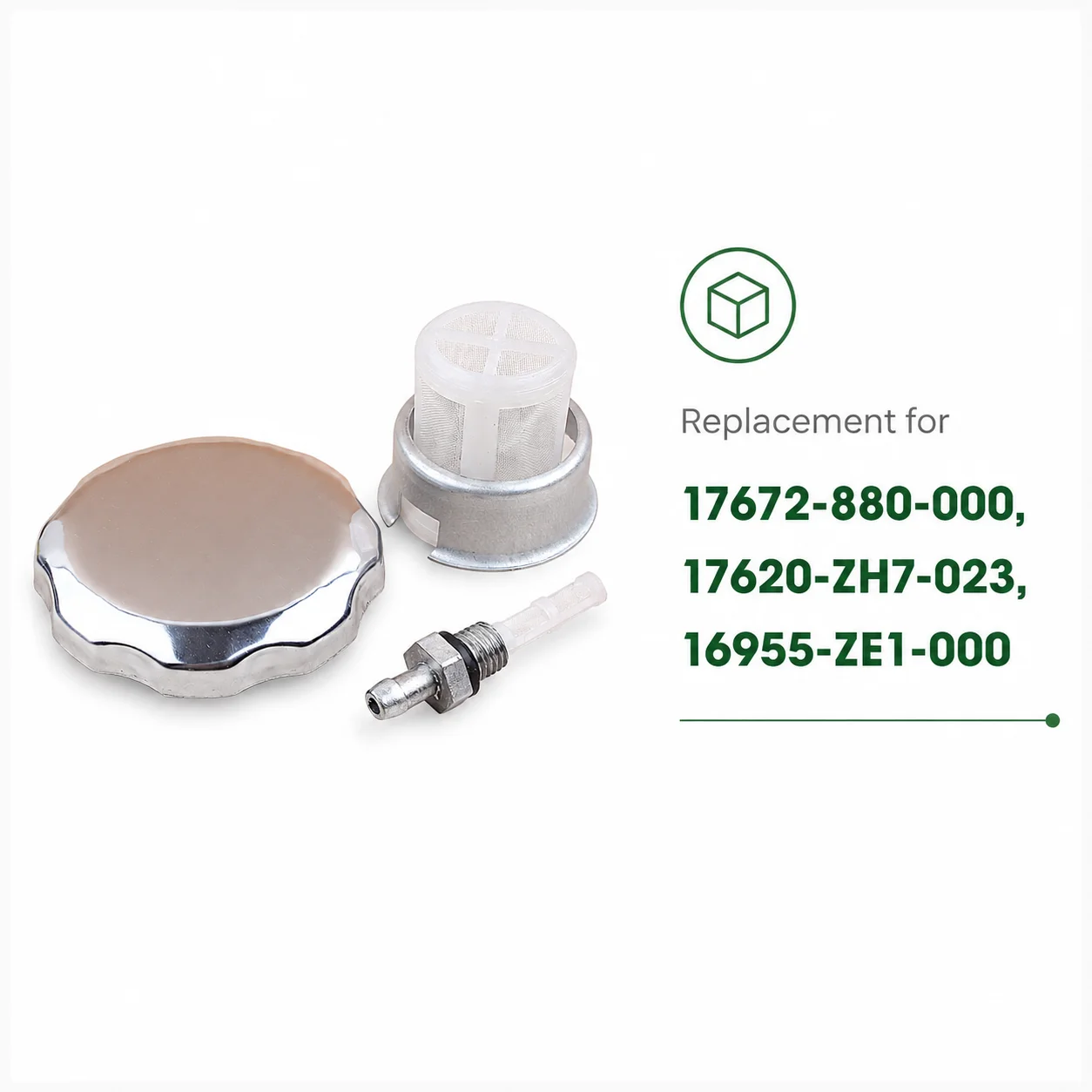 Fuel Tank Cap Joint Filter Kit For Honda GX120 GX160 GX200 GX240 GX270 GX340 GX390 168F 188F 190F OEM 17672-880-000 Replacement
