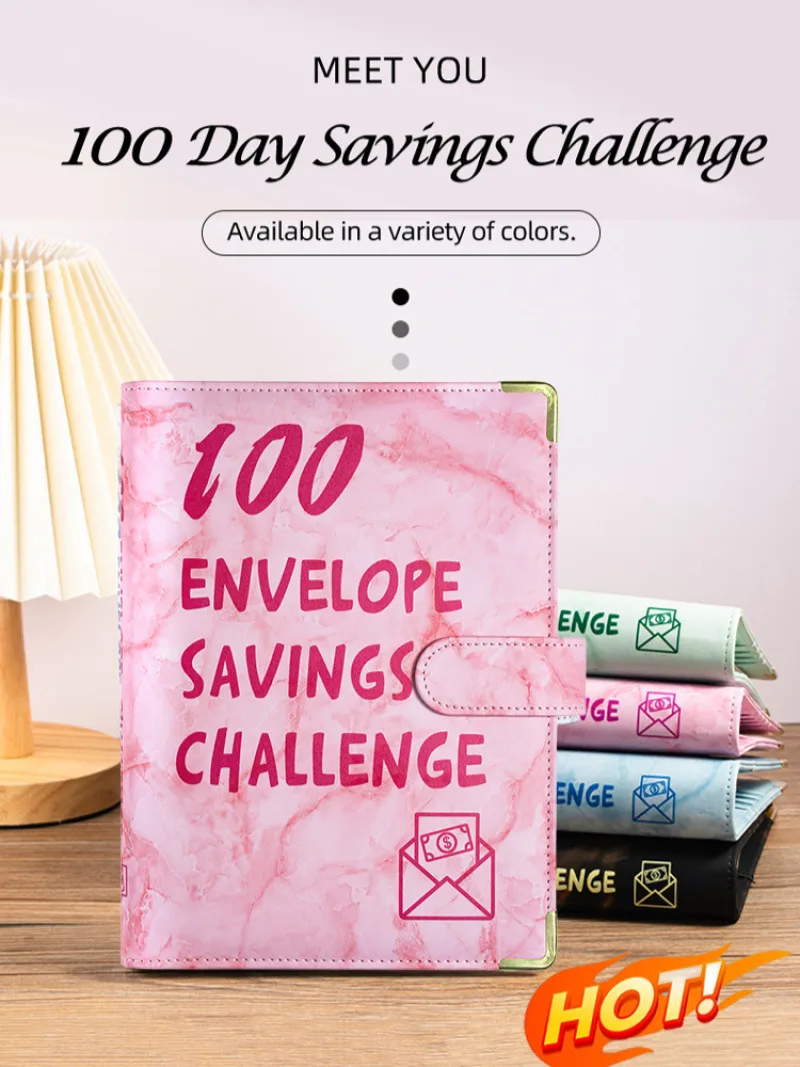 100 Envelope Challenge Binder Save Savings Challenges Loose-Leaf Binder Budget Binder With Cash Enve