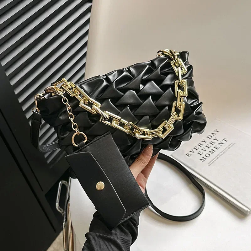 

2025 New Trendy Women's Ins Style Crossbody Bag - Spring/Summer Quilted Chain Small Square Bag, Stylish Shoulder Design