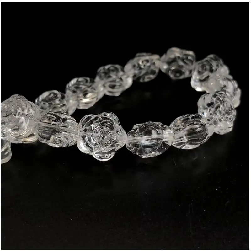 Transparent Glass Crystal Butterfly Carved Blocks Loose Beads Rondelle Beads for Jewelry Making DIY Bracelet Jewelry Making - view 4