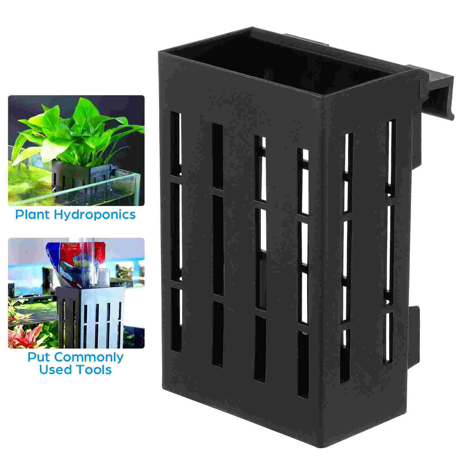 4 Pcs Water Plant Stand Hanging Basket Fish Holder Aquarium Planting Baskets Ocean Tank Aquatic Pot Plastic