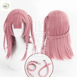 Asta Cos Wig Game Honkai: Star Rail 45-50cm Bean Paste Heat Resistant Synthetic Hair Halloween Party Anime Cosplay Wigs+Wig Cap