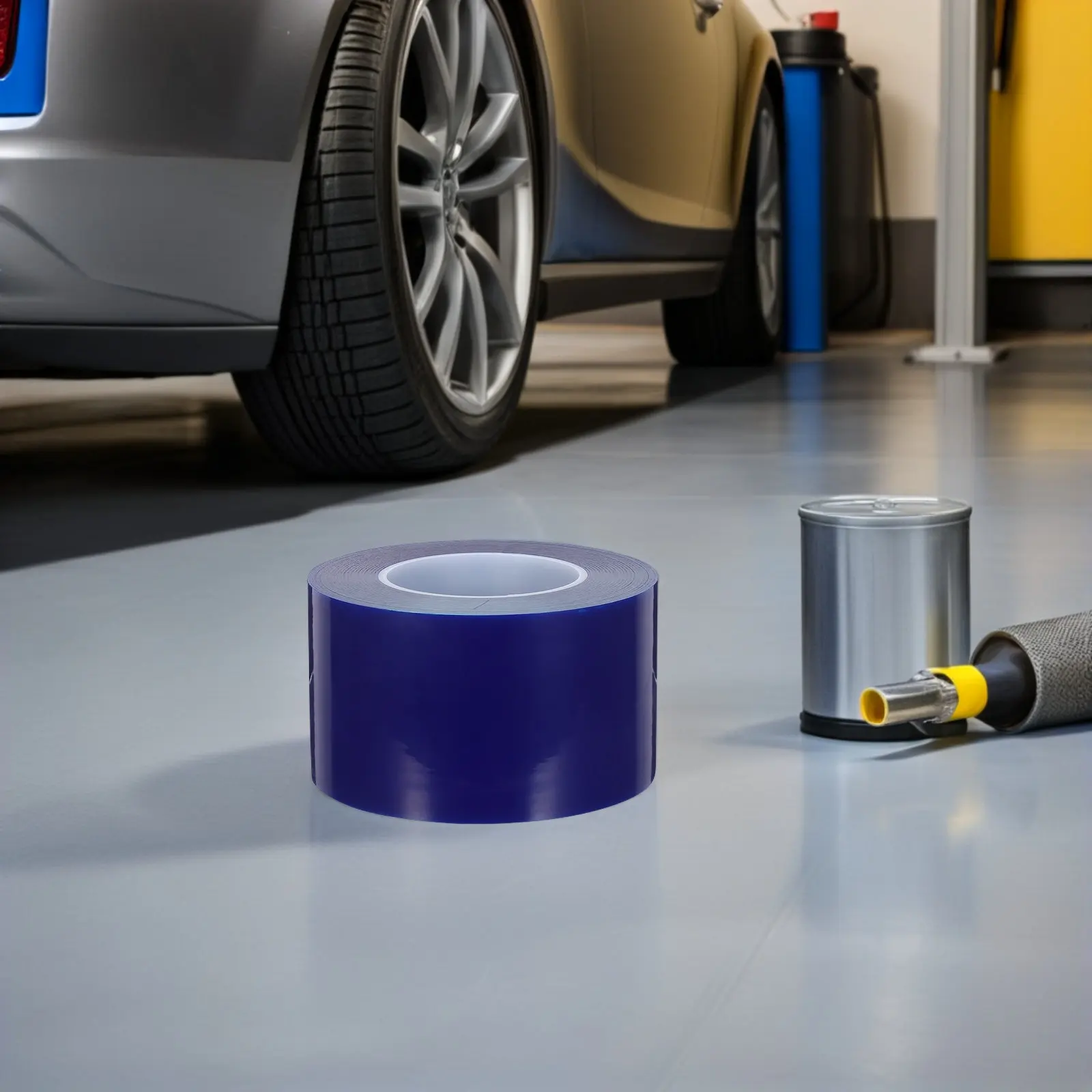 

Wheel Hub Rim Protective Tape 8cmx200m Pe Film Surface Protection for Tire Installation Garage Tire Service Rim Protector Film