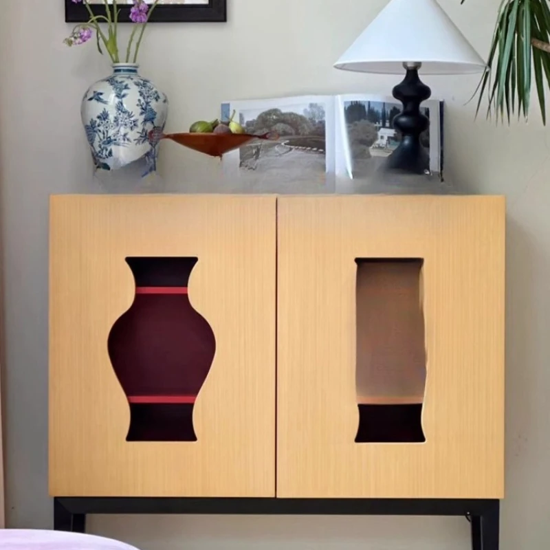 

Solid wood storage, dining side cabinet integrated, room vase storage cabinet, furniture