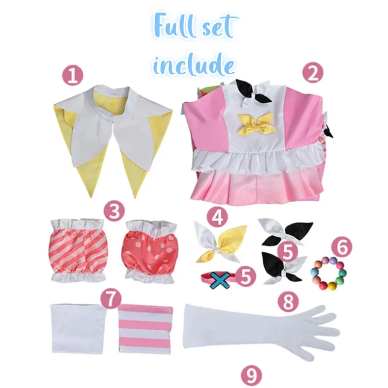 Progetto anime Sekai palcoscenico colorato ootori EMU vestito cosplay lolita parrucca festa di Halloween uniforme CTX per donne ragazze