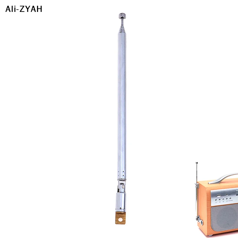 

【Yzh】7 Sections Telescopic Antenna Aerial Radio TV Replacement instrument-specific