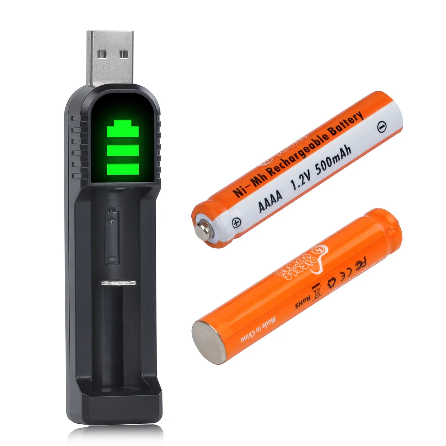 SMARTOOOLS 1,2 V AAAA Ni-MH Akku für Stylus Pen Toys Bluetooth-Kopfhörer, USB-Ladegerät für AAAA-Größe 4