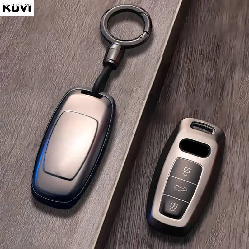 Neue Pistole grau TPU Auto Schlüssel etui Shell Fob Schutzhülle passend für Audi A3 A4 A4 A6 A7 4K A8 E-Tron Q5 Q8 C8 D5 Sq8 Zubehör