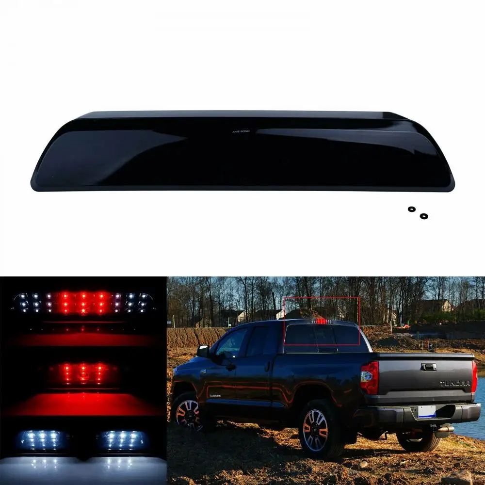 

For 2007-2018 Toyota Tundra LED Rear High Mount 3rd Brake Stop Light Black Lens
