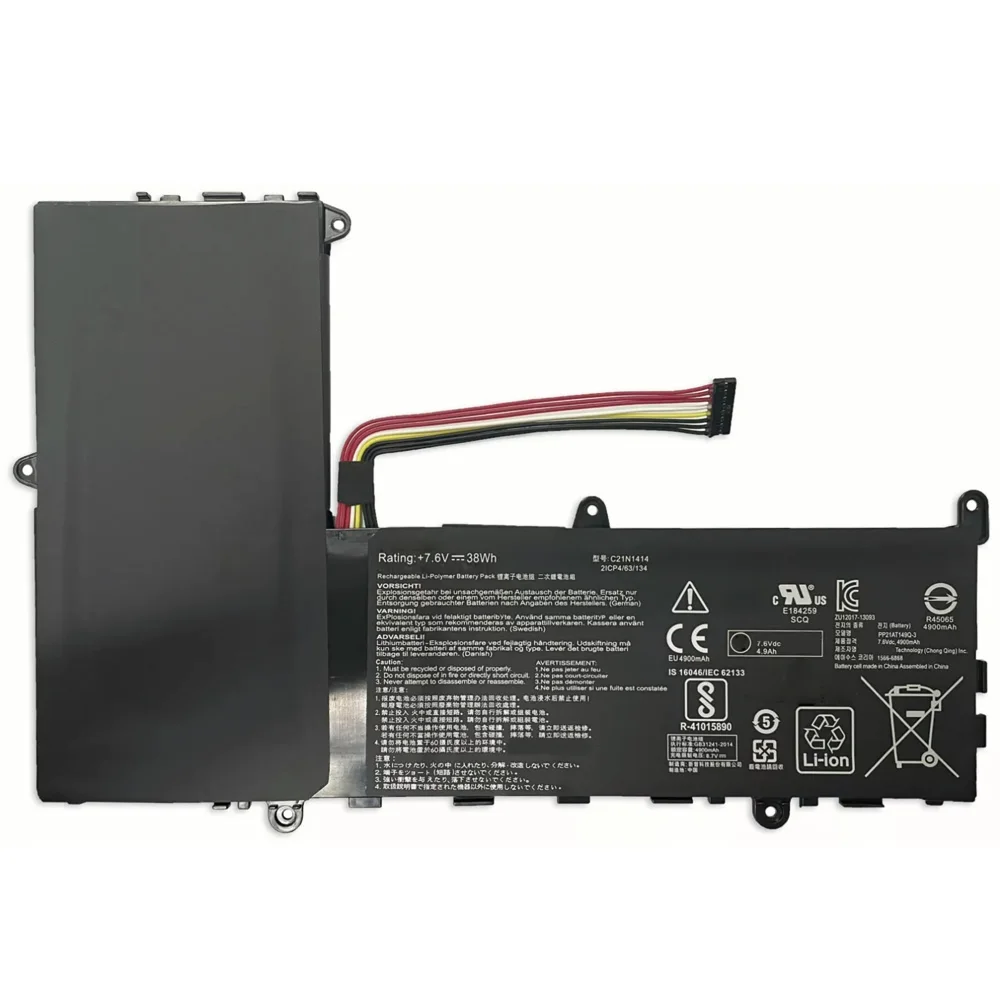 C21N1414 7.6V 38Wh 노트북 배터리 ASUS EeeBook F205TA X205 X205T X205TA-1B X205TA CKSE321D1 B075K41HCD용