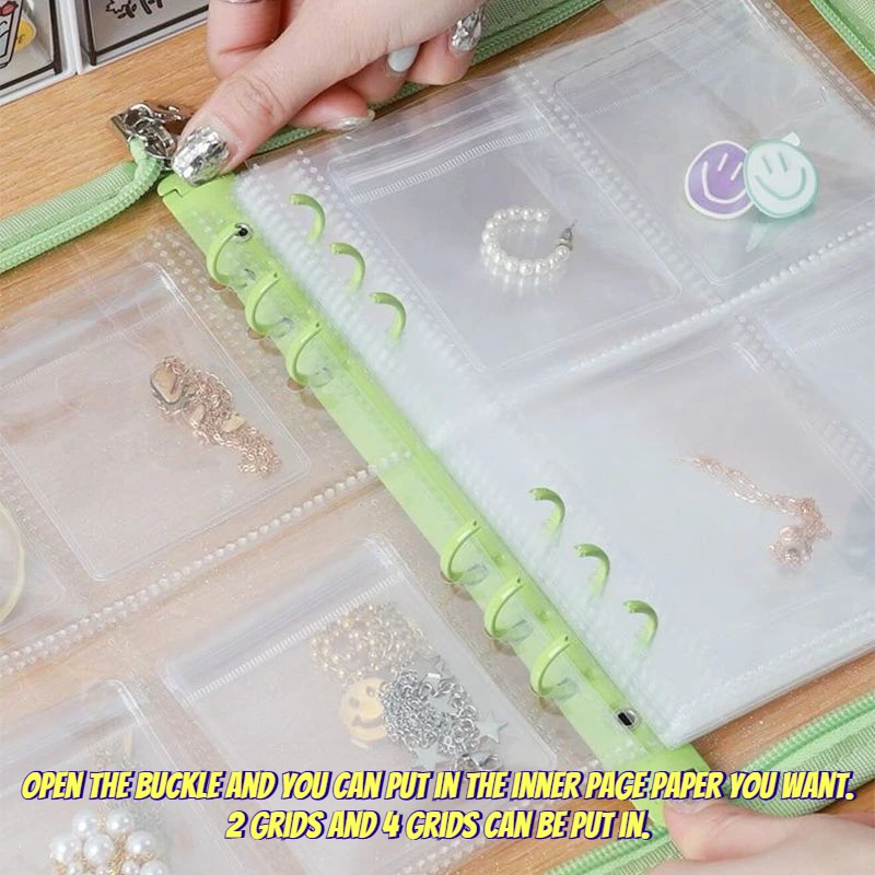 Jewelry organizer anti-oxidation earrings necklace bracelet jewelry mix organizer travel portable pvc organizer