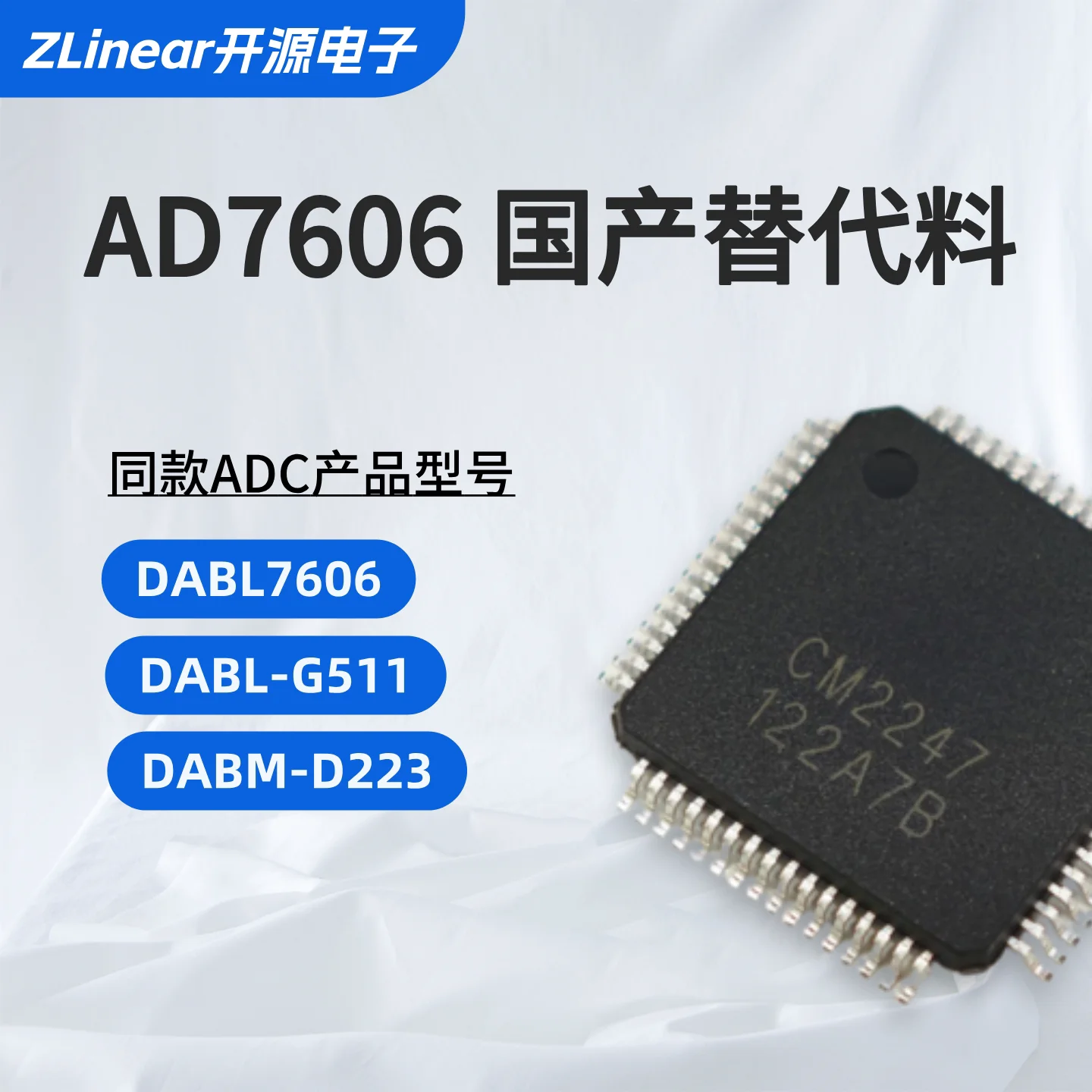 ADI AD7606 Substitute Material, Fully Compatible with Software and Hardware