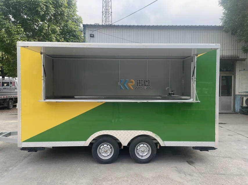 Commercial Street Concession Food Truck Used for Selling Snacks Mobile Restaurant Food Trailer