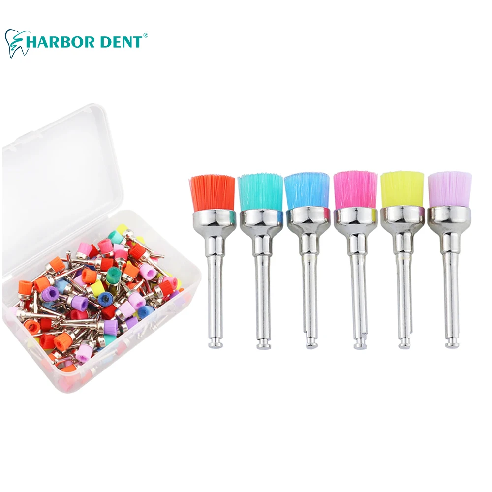 

Dental Nylon Polishing Brushes Bowl Shape 100pcs 50pc Dental Prophy Brush Prophylaxis Brush for Contra-Angle Handpiece