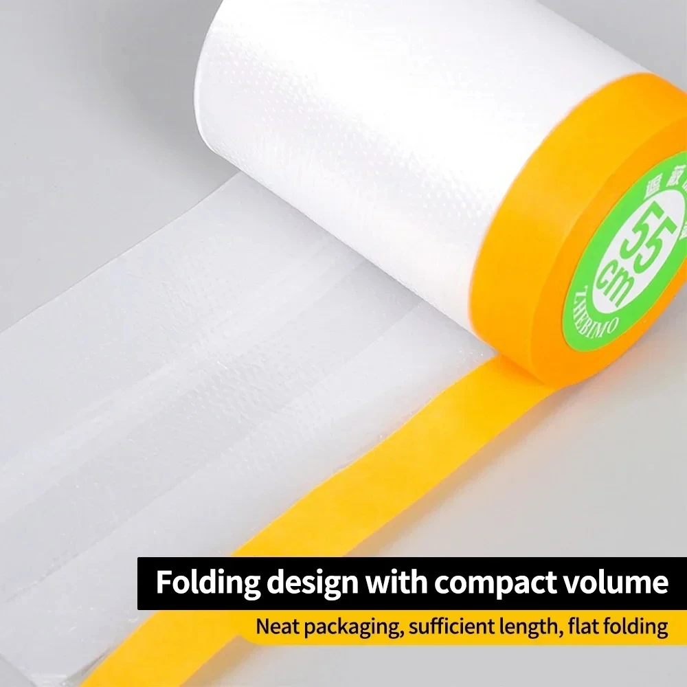 Car Paint Masking Film,Protective film,Plastic Dropping Cloth Cover for Automotive Coating Cover