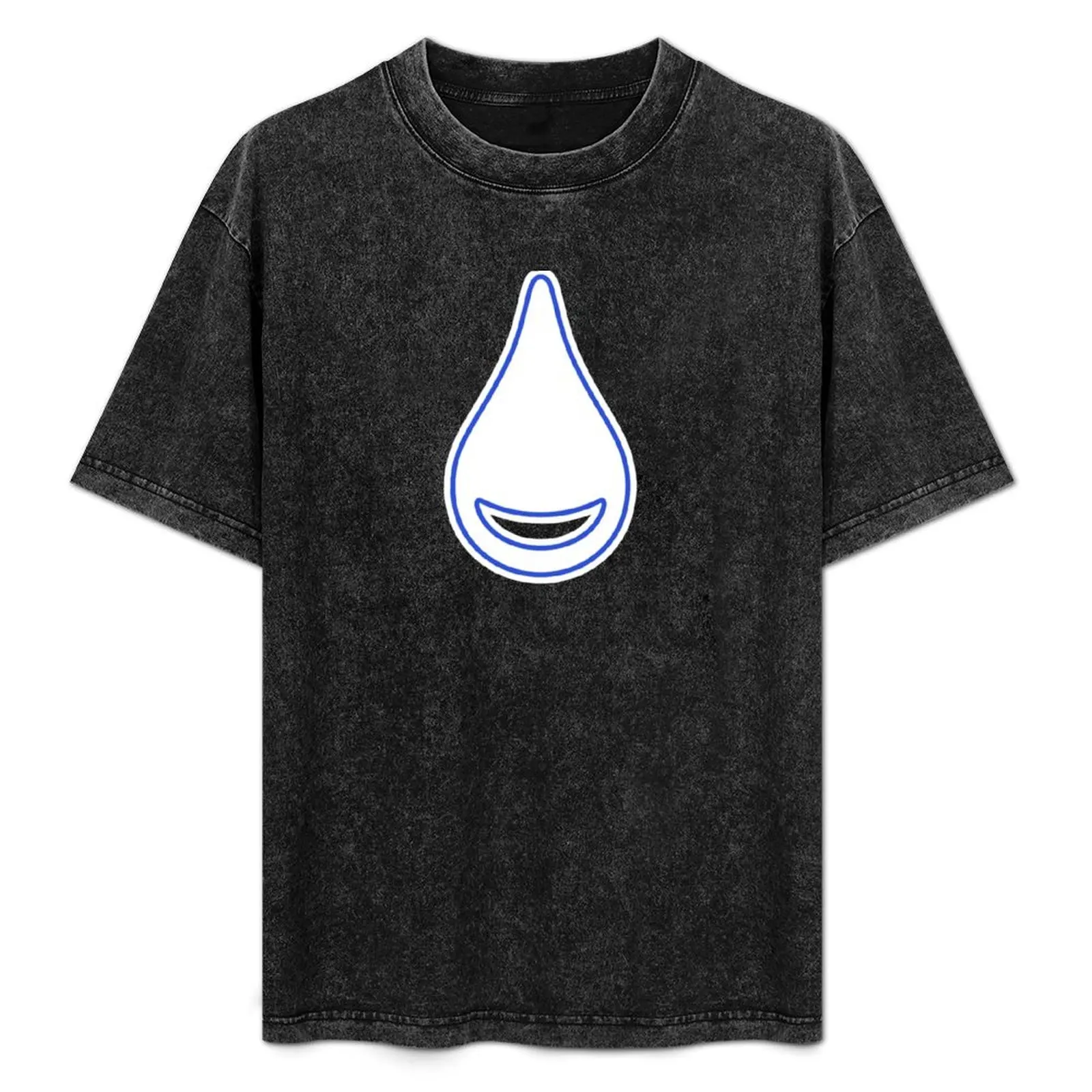Splatfest: Team Water T-Shirt Minimalist Plain Crew Neck T-Shirt