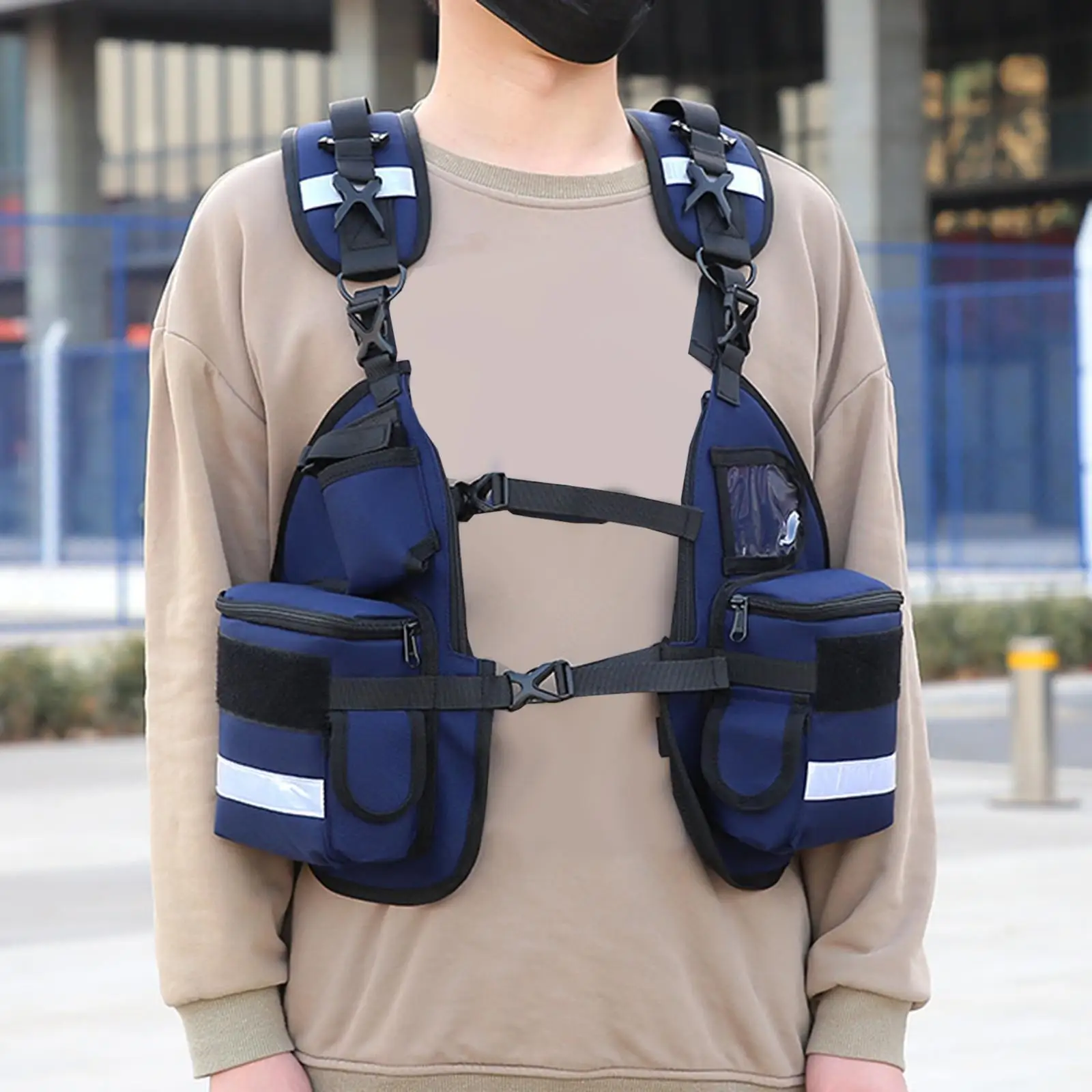 

Search and Rescue Pack Empty Emt Camping Molle Bag Oxford Cloth Emergency Medical Backpack for Camping Travel Rescue Home Hiking