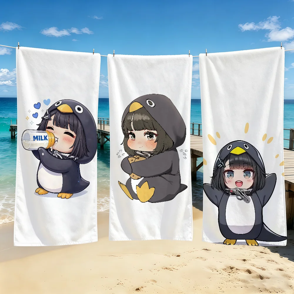Image of Gugu Gaga Niedliches Cartoon-Handtuch für Outdoor-Camping, Strandtuch, super saugfähiges, schnell trocknendes Sommerhandtuch