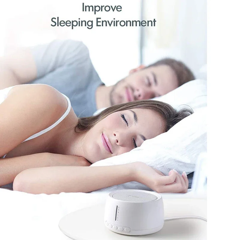 Household Portable Adult Baby Smart White Noise Sleep Machine with 30 Sounds and 36 Levels for Sleep Therapy