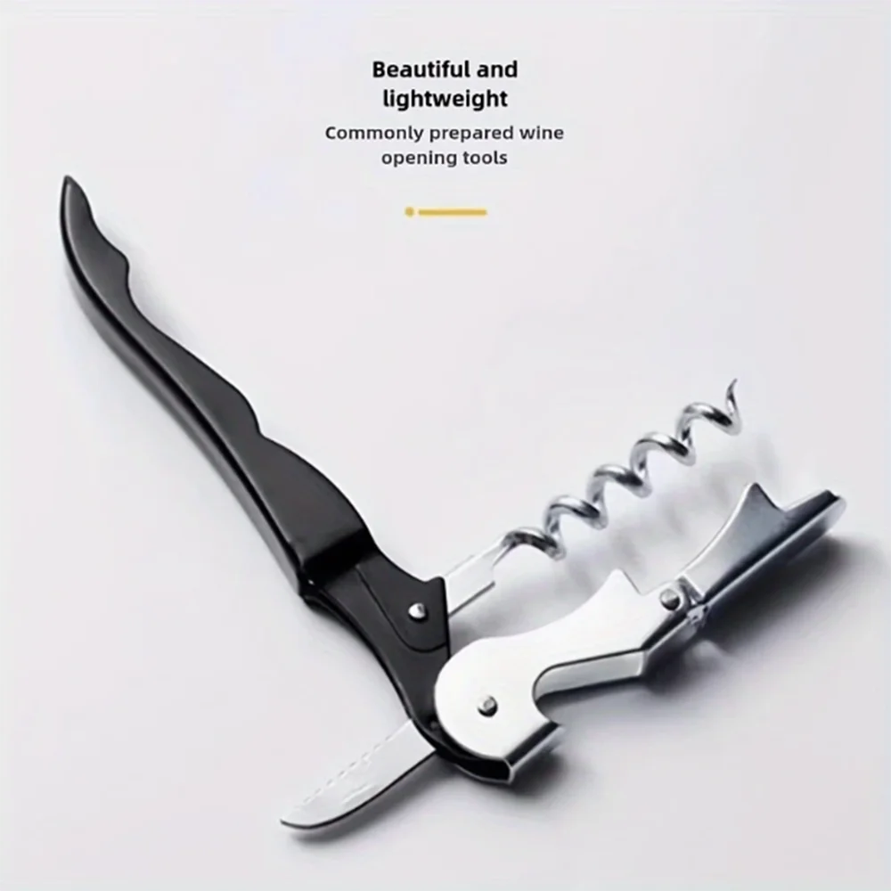 

1pcs Stainless Steel Seahorse Bottle Opener with Ergonomic Handle, Multifunctional Wine Cork Tool for Home Bar or Restaurant Use
