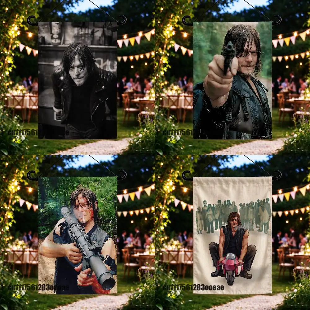 For Daryl Dixon Garden Flag Custom Outdoor Home Advertising Cloth Decoration Yard Banner Flags