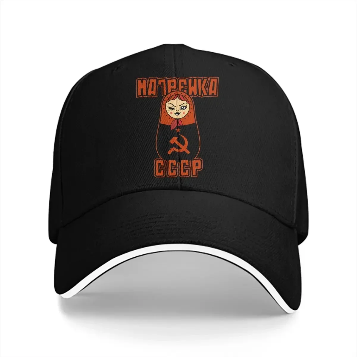 Matryoshka CCCP Russian Babushka Nesting Doll Baseball Caps Peaked Cap Russian USSR CCCP Sun Shade Hats for Men Women