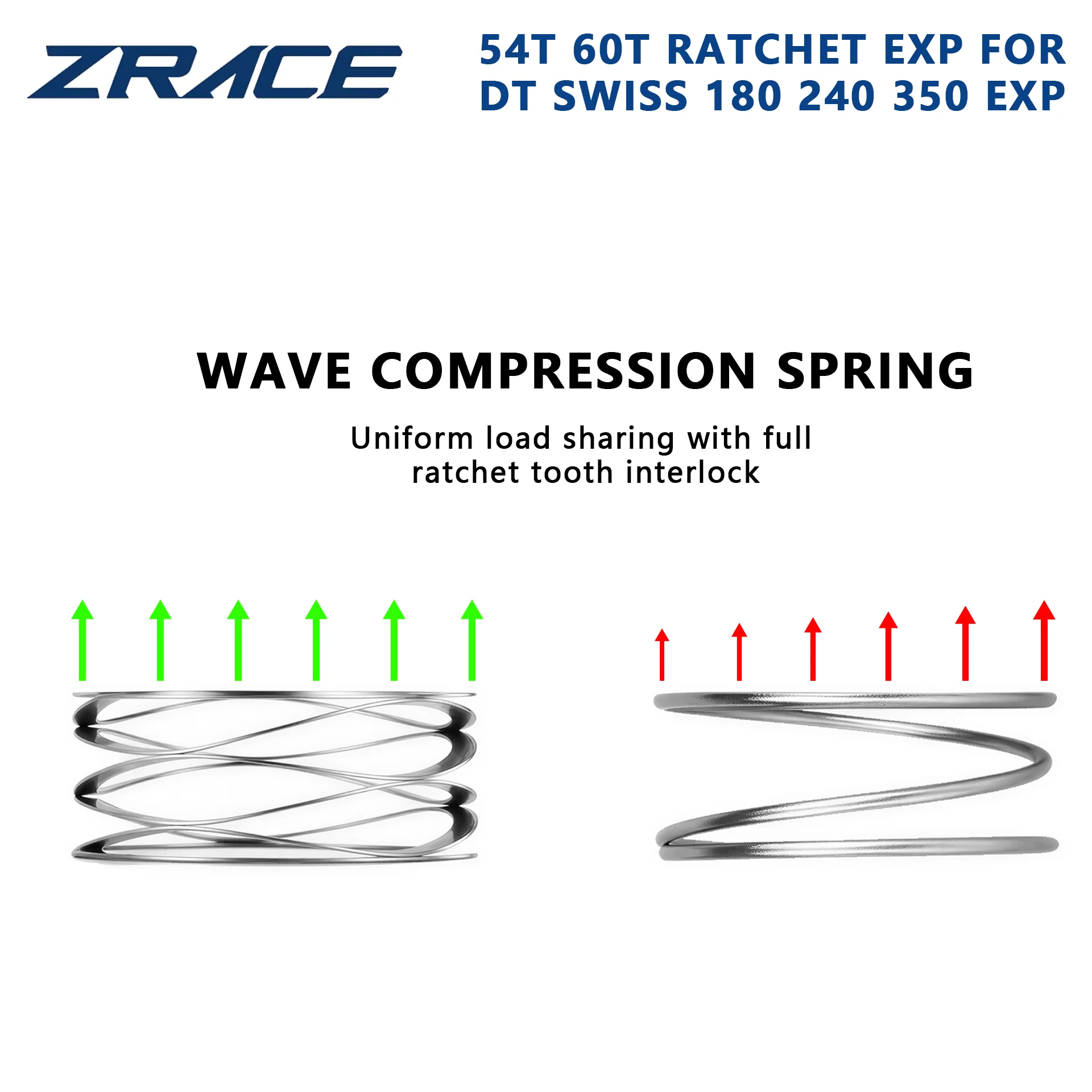 ZRACE EXP Star Ratchet DLC Coated 54T 60T Upgrade Service Kit for DT Swiss 180 240 350 Rear Hub High Engagement Replacement