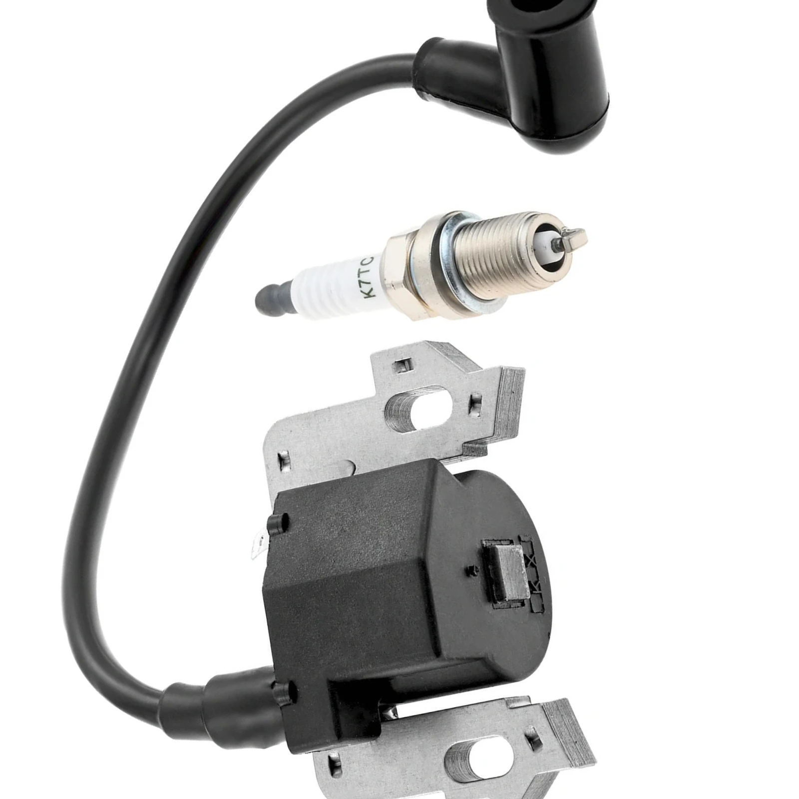 Ignition Coil with Spark Plug for Honda HS520 HS720 Snowblower EN2000 EN2500 Generator GS190 GSV160 for Husqvarna Lawn Mowers