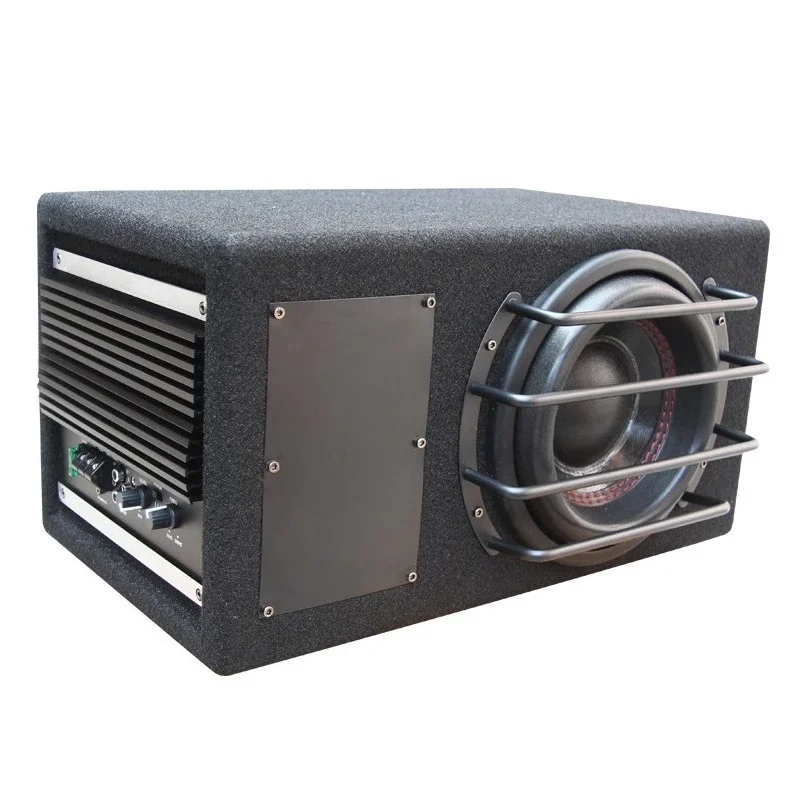 8-Inch car stereo, car 12V trunk active self-contained power amplifier stereo