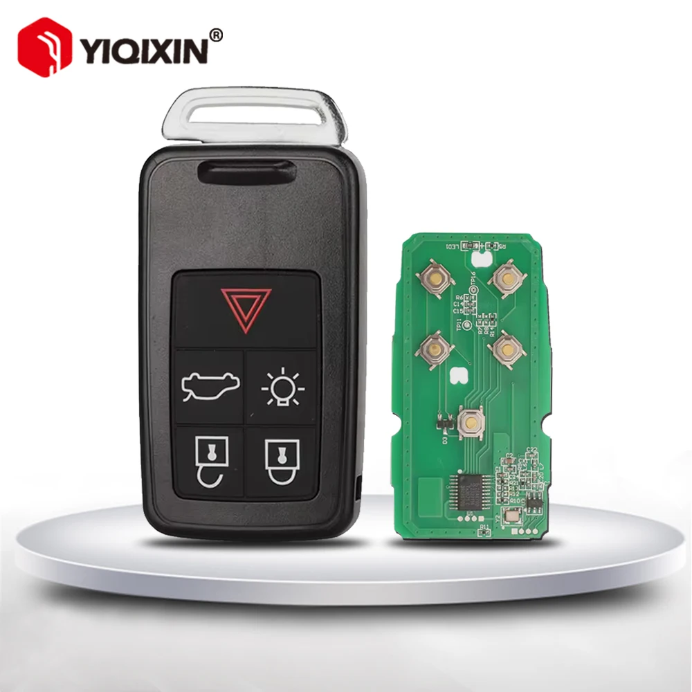 433Mhz الذكية مفتاح السيارة عن بعد لفولفو V40 V60 S60 XC60 S80 V50 V70 XC70 S60L 2007-2016 KR55WK49264 ID46 رقاقة 5 أزرار لا شعار