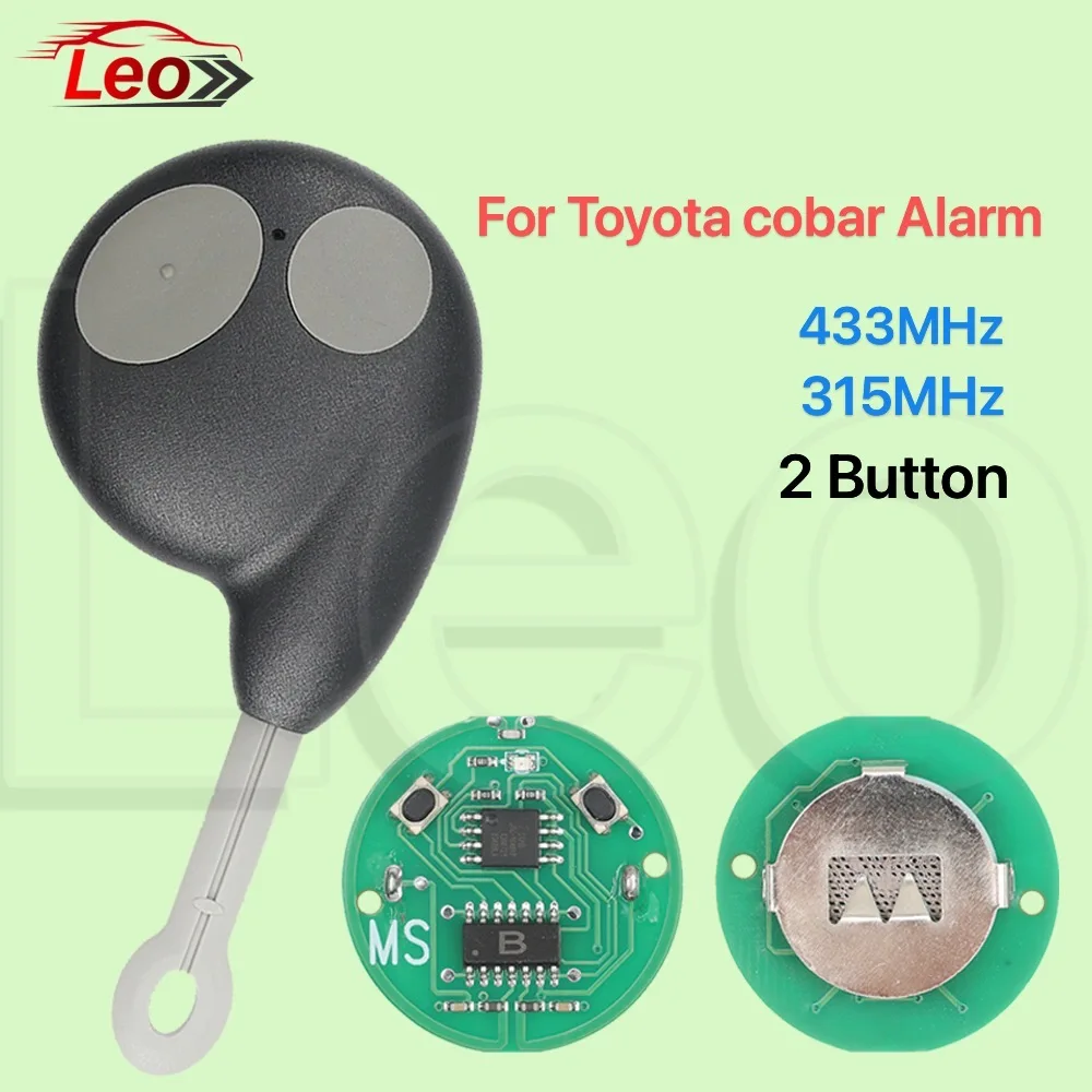 

Leo For Toyota Cobra Alarm key 1046 / 3193 / 7777 / 7928 / 8188 2button Car Key 315/433MHz Replacement Auto Key Control Fob