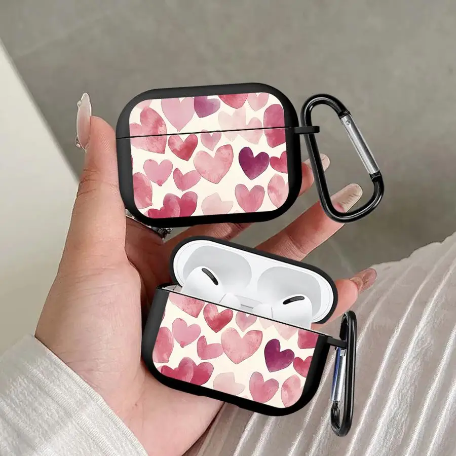 Earphone Cases Cover Case For Airpods 4 Pro 2 Pro2 Pro3 1 3 Love Pattern Design
