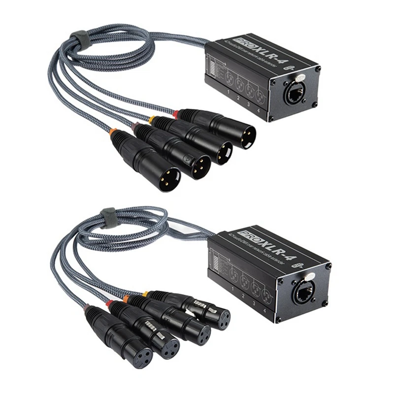 RJ45 To XLR Audio Cable Network DMX Splitter For Snake Cable Network Extension Of Stage Or Studio Recording