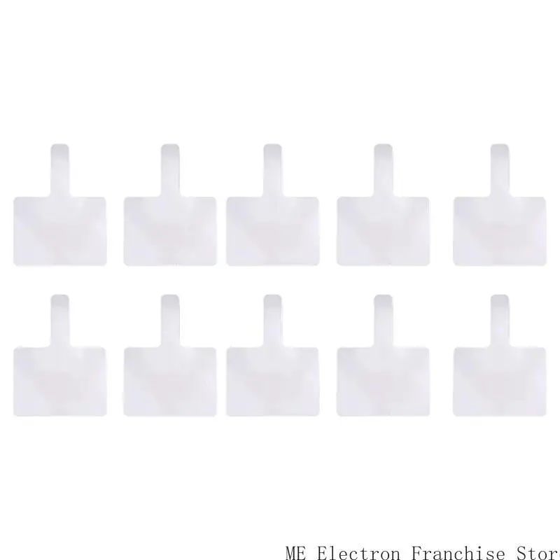 T5ea 작은 핸드 헬드 더블 사이드 화이트 보드 라운드 스퀘어 표지판 경매 패들