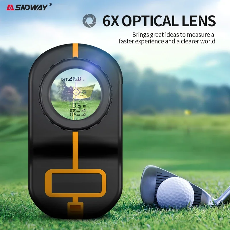 SNDWAY 600M 1000M 1500M Range Finder Telemeters Golf Rangefinder Distance Meter Professional Angle High Speed Continuous Measure