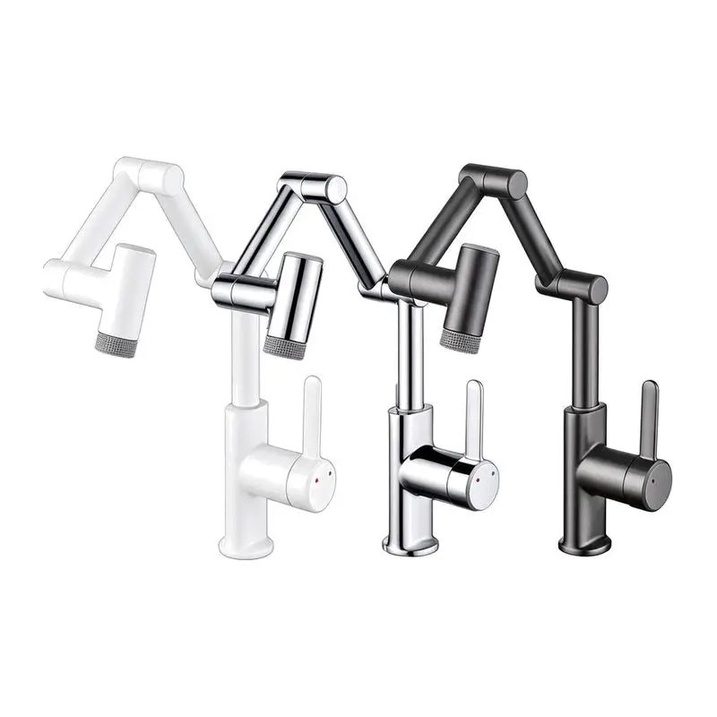 Thickened Basin Faucet Bathroom Toilet Retractable Robotic Arm Universal Hot and Cold Faucet