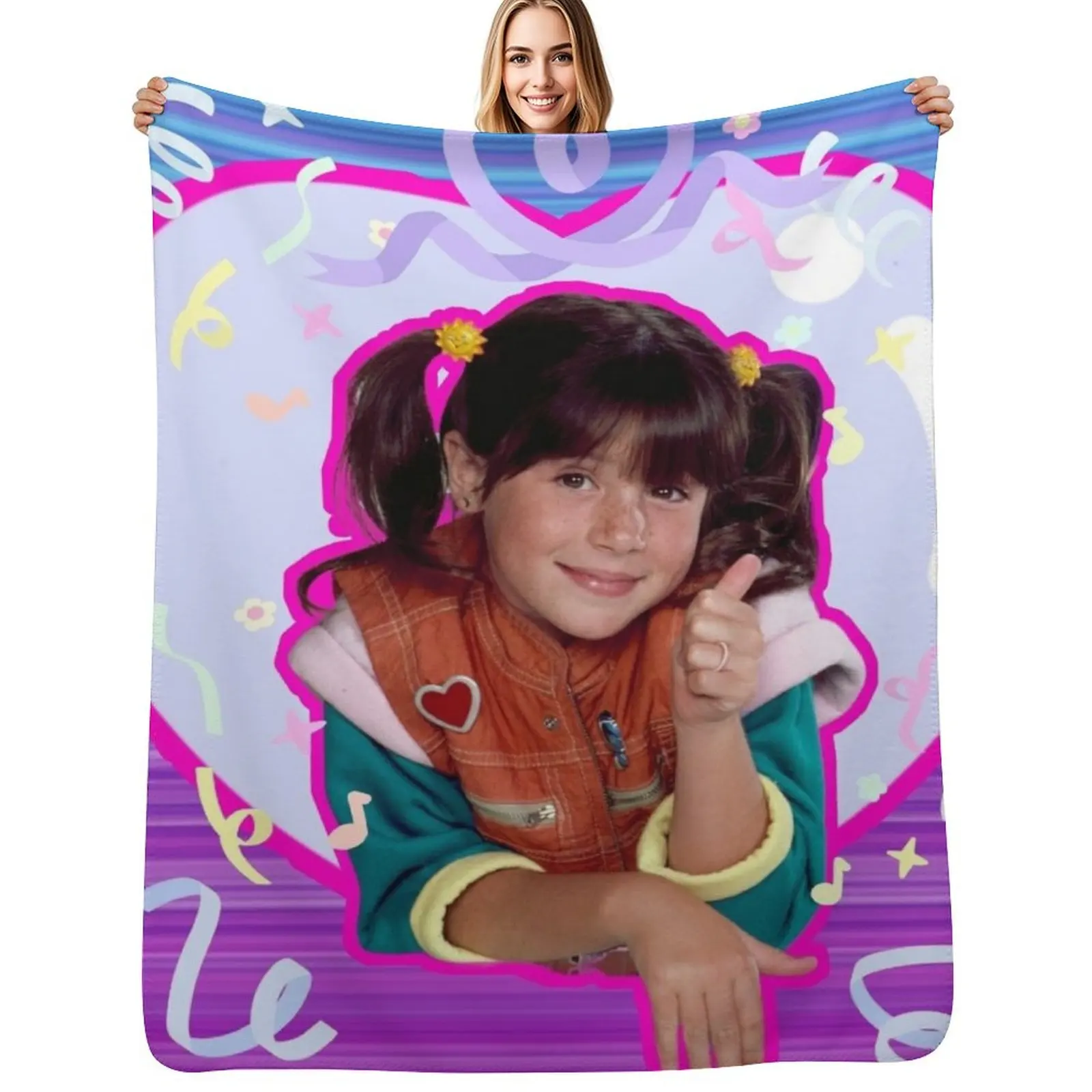 

80s aesthetic punky Brewster confetti Throw Blanket Bed Luxury Throw Soft Big Comforter Blankets