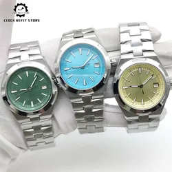 Men's new automatic mechanical watch NH35 movement six colours aseptic dial 316L stainless steel waterproof men's fashion watch