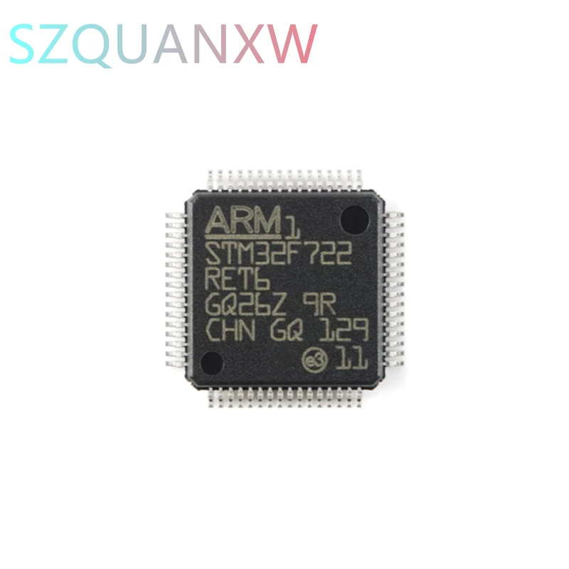 1PCS  STM32F722RET6 STM32F722 STM32F722RET LQFP-64 ARM Cortex-M7 32-Bit Micro-Controller-MCU