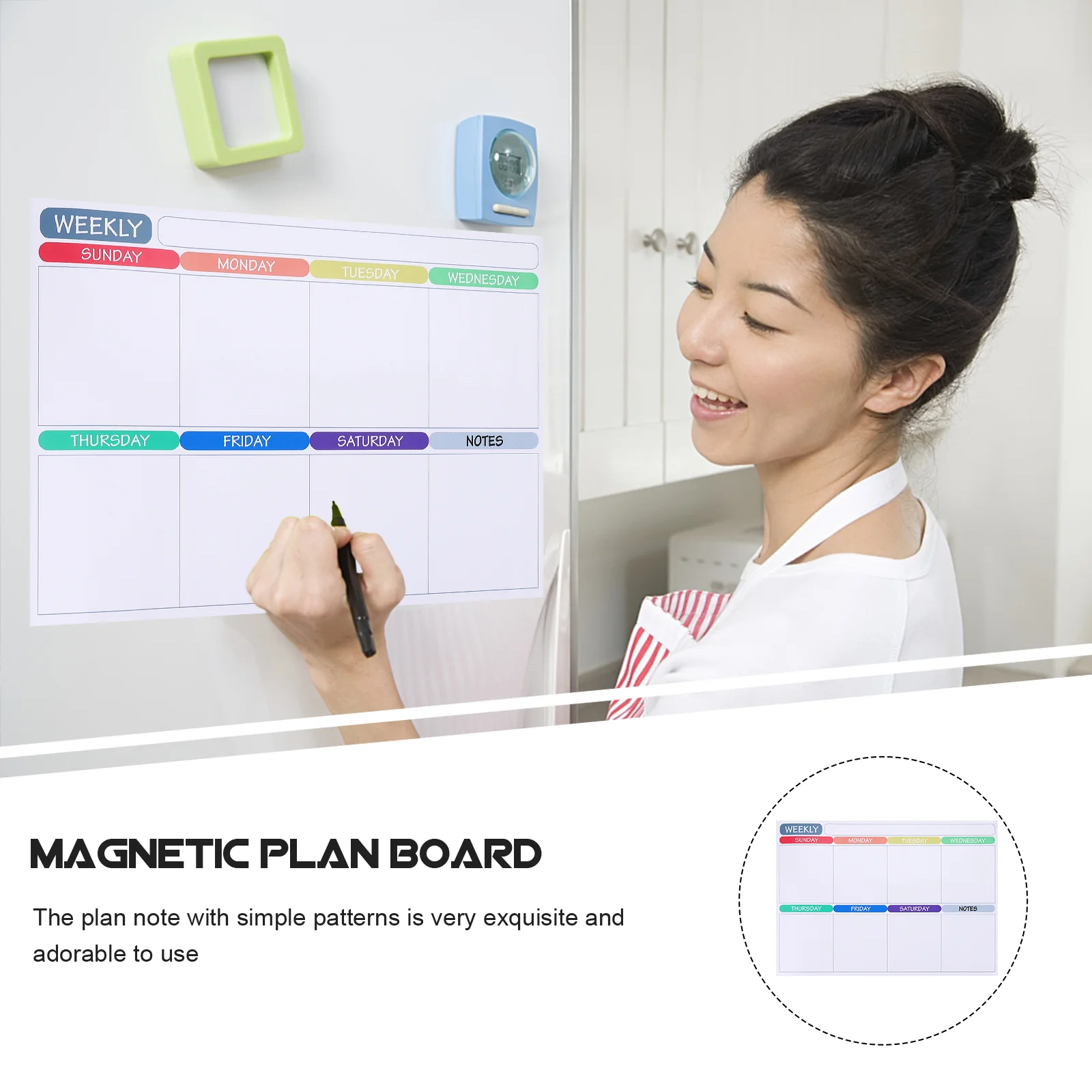 Dry Erase Board Weekly Calendar Schedules Advent for Children Planner Magnetic Calendars