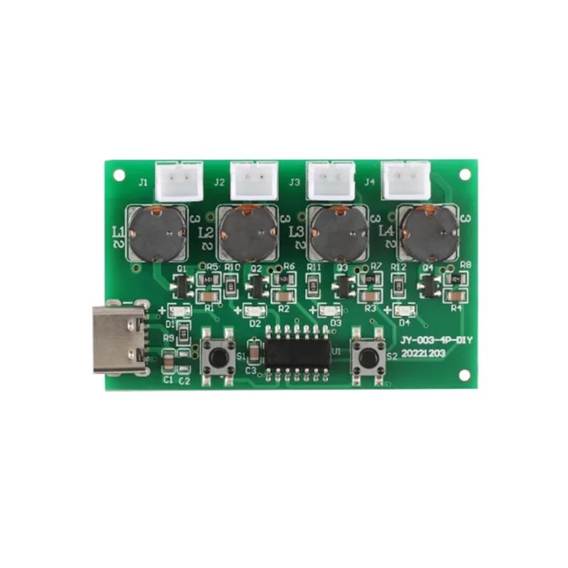 Type-C USB Mini Humidifier Module 4 Channel Mist Maker and Driver Circuit Board Fogger Atomizer Oscillating Ultrasonic