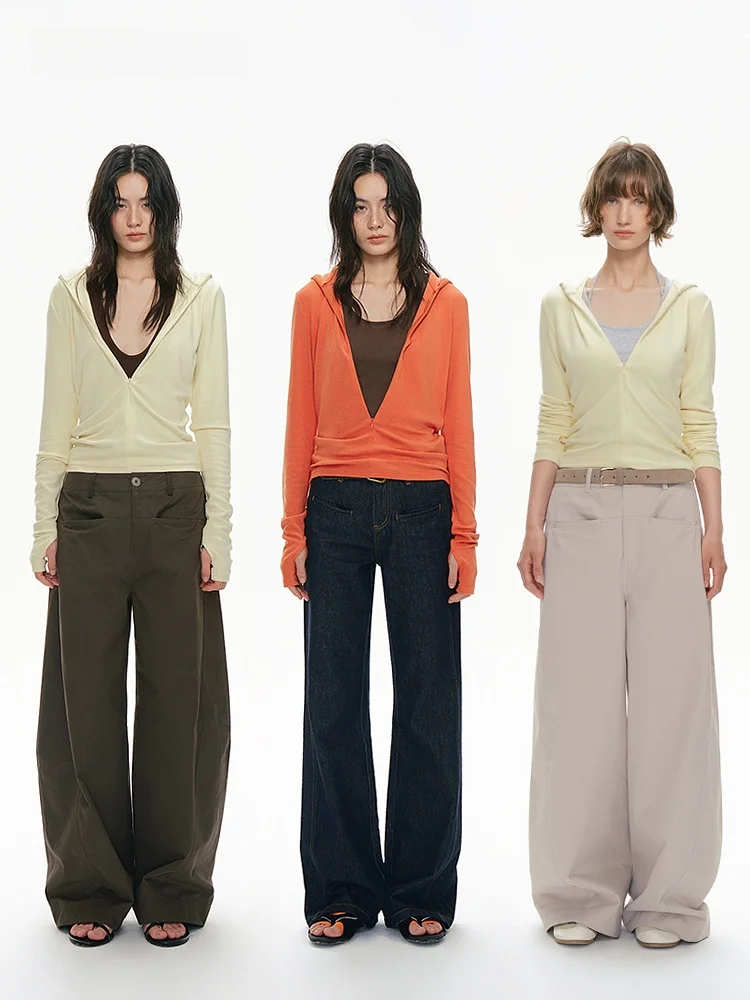 

Женская тонкая толстовка на молнии Jaet Lazy Sle Base Layer Top, осенний сезонный удобный крой, длинный цвет све