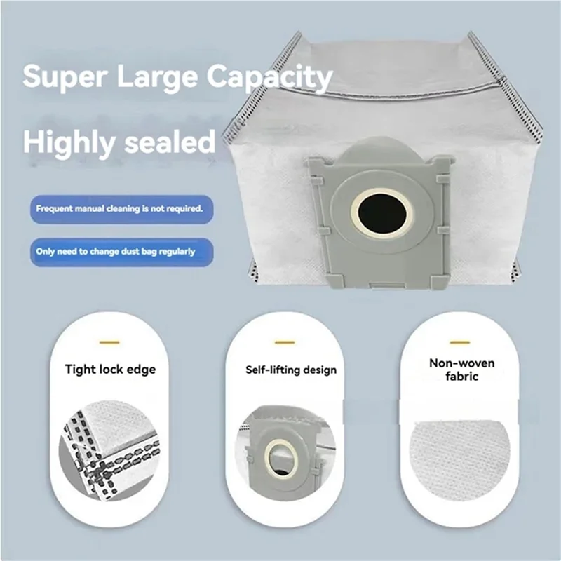 أكياس مكنسة SANQ بديلة لأكياس الغبار ECOVACS DEEBOT T50 X8 PRO Robot Vac Cleaner