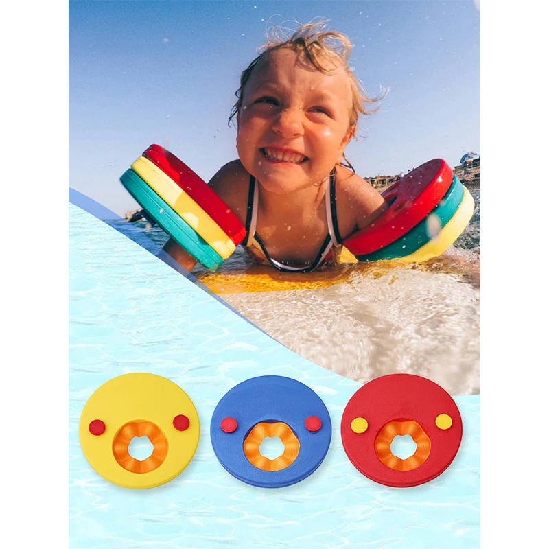 Swimming Aid Discs Arm Discs 6pcs Set Thickened Swim Arm Band Water Wing Swimming Floaties EVA Foam Discs Swimming Aid Discs
