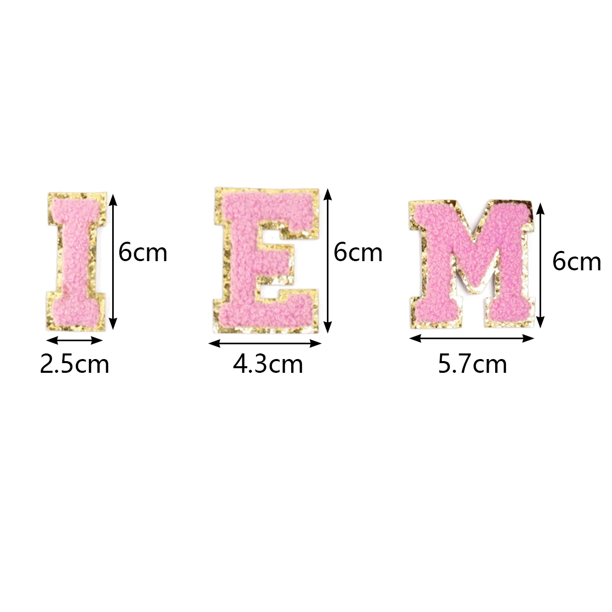 26pcs A-Z Color Letter Patches Embroidery Alphabet Ironing Patch Fabric for Bags Crafts Clothing DIY Sewing Appliques Supplies