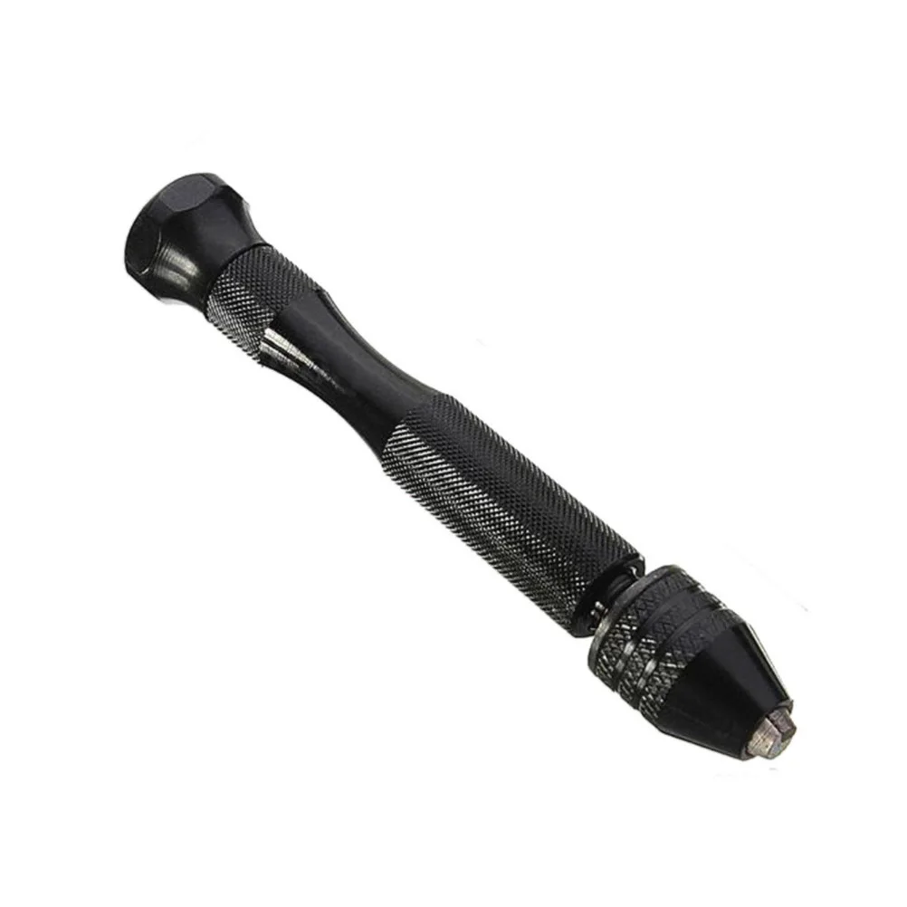 

11pcs Hand Drill Set Aluminum Keyless Chuck For Mini Wood Drilling Hobbyist Precision Tool Micro Bits Rotary Device Craft Amber